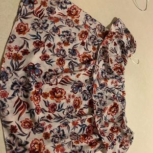 Cooper & Ella floral off the shoulder shirt